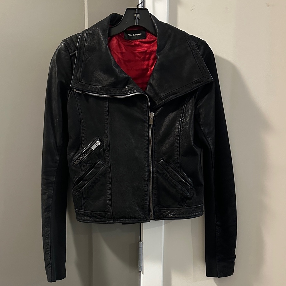 THE KOOPLES Calfskin Leather Jacket